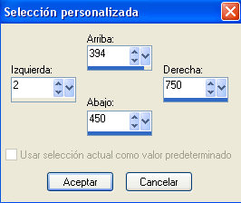 seleccion personalizada