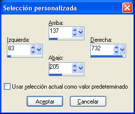 seleccion personalizada.