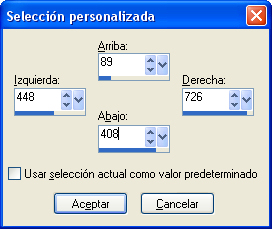 seleccion personalizada