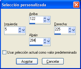 seleccion personalizada