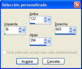 selección personalizada