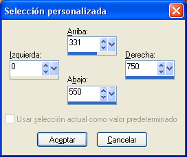 seleccion personalizada