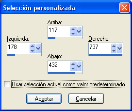 seleccion personalizada.