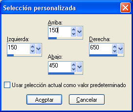 seleccion personalizada