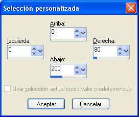 seleccion personalizada