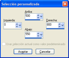 seleccion personalizada