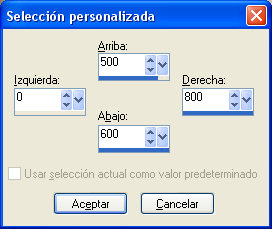 seleccion personalizada