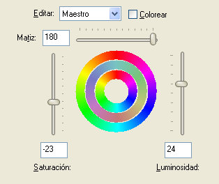 matiz saturacion luminosidad