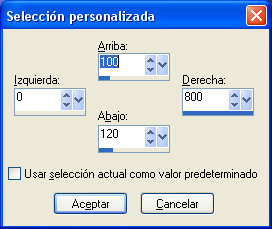 seleccion personalizada