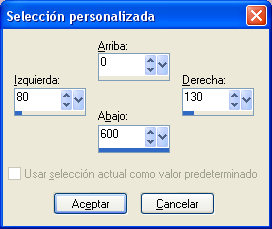 seleccion personalizada