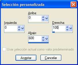 seleccion personalizada