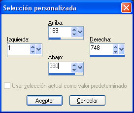 selección personalizada