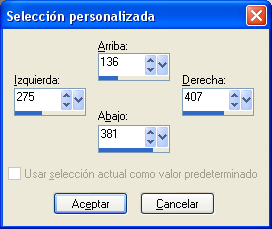 seleccion personalizada