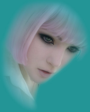 misted cabello rosado
